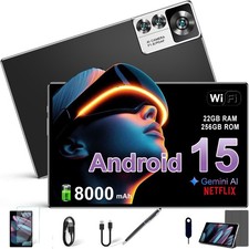 2026 10.1 Zoll Android 15 Tablet 22GB+256GB 8-Core 8000mAh 5G WiFi 3.5mm