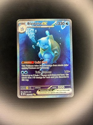 Blastoise ex 200/165 Special Illustration Rare 151 Pokemon Near Mint