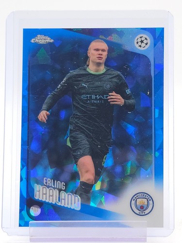 ERLING HAALAND 2025-26 TOPPS CHROME SAPPHIRE UEFA CHAMPIONS LEAGUE #181 B Q5332