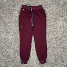 FIGS Zamora Jogger Scrub Pants Womens XXS Red Technical Collection