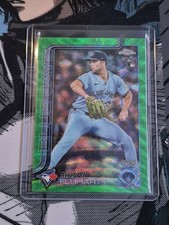 2025 Topps Chrome Update #Usc161 Mason Fluharty RC Green Wave Refractor 39/99 