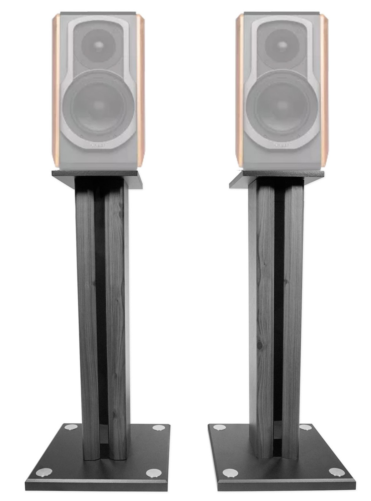 Pair 26'' Bookshelf Speaker Stands For Edifier S1000DB Bookshelf Speakers