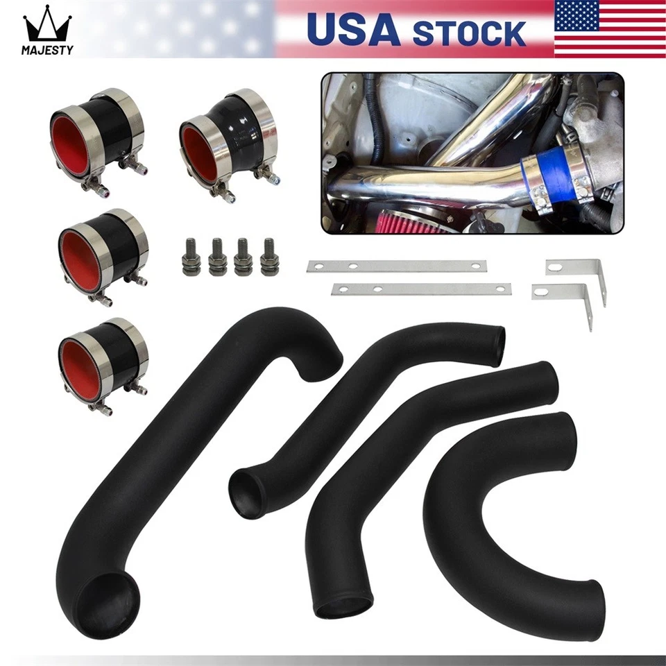 Kit de tuberías intercooler para Toyota Supra JZA80 2JZ GTE TURBO 1993-1998 negro Foto 3 de 4