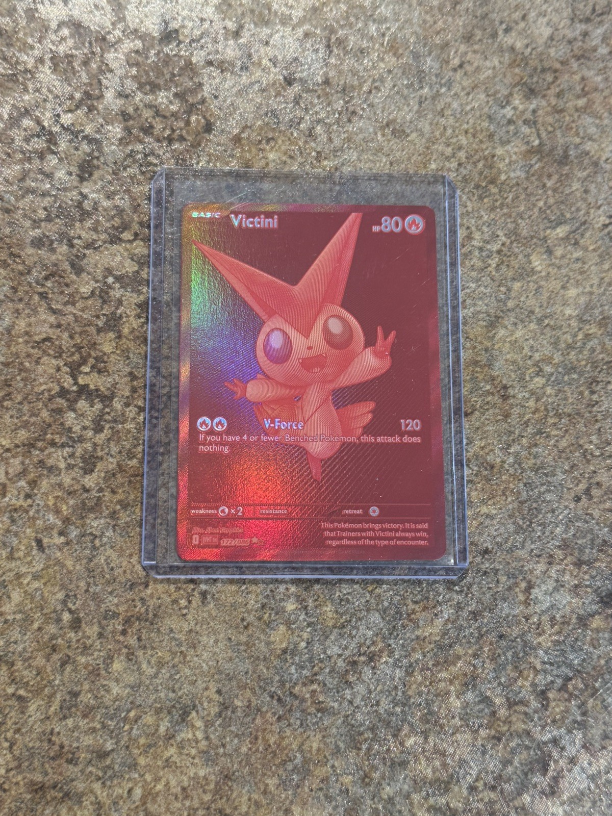 Pokémon TCG Black Bolt White Flare Red Victini Card NM 172/086-ENGLISH