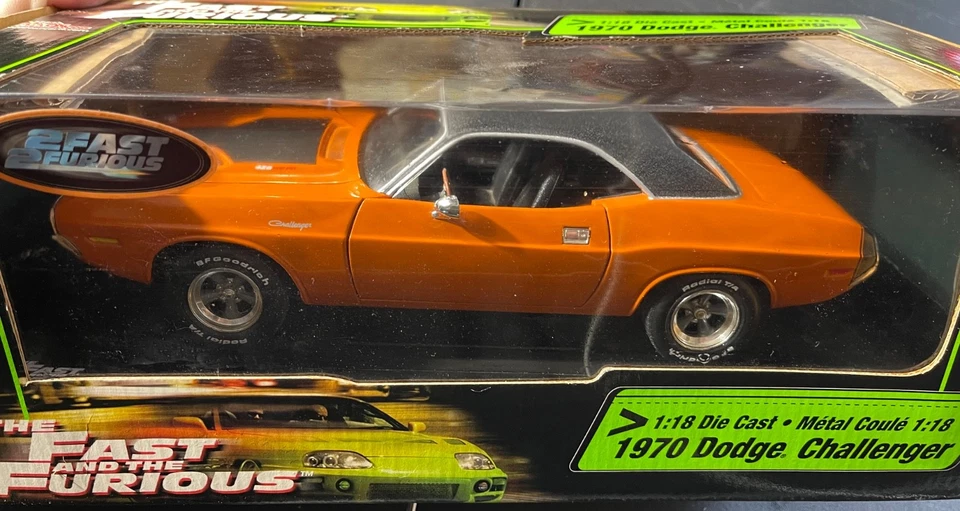 Racing Champions 1970 Dodge Challenger The Fast & Furious 1/18 Model - Image 2 of 4