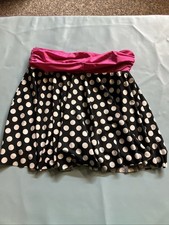 Kids Polka Dot Skirt With Pink Waistband And Built In Shorts Size LC