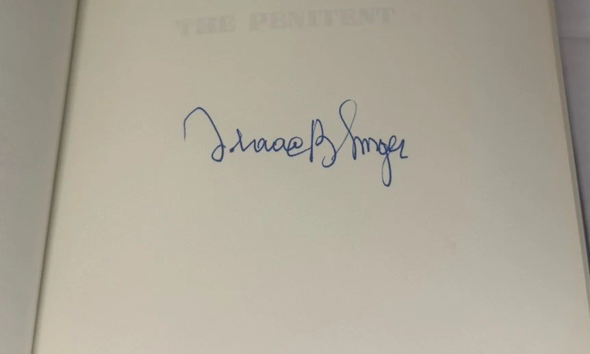 SIGNED/FRANKLIN LIBRARY - THE PENITENT, ISAAC BASHEVIS SINGER 1983 1st ED VGOOD - Image 4 of 4