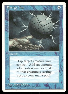 Energy Tap Common Fourth Edition Magic: The Gathering Lightly Played