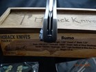 Hoback Sumo Knife DLC CPM20CV Sandblast Finish Blade Steel Blue Accents - New — photo 7