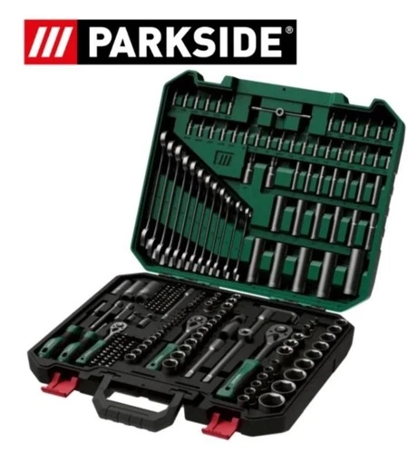 Parkside 216 Piece Car Ratchet & Socket Bit Set High Quality Laser Cut Vehicle