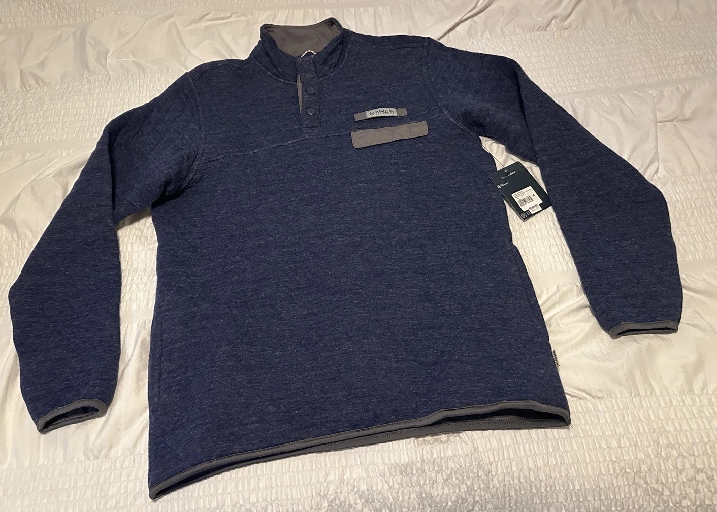 Magellan Campfire Quilted Jacket Medieval Blue Men’s Size Medium NWT $44 MSRP