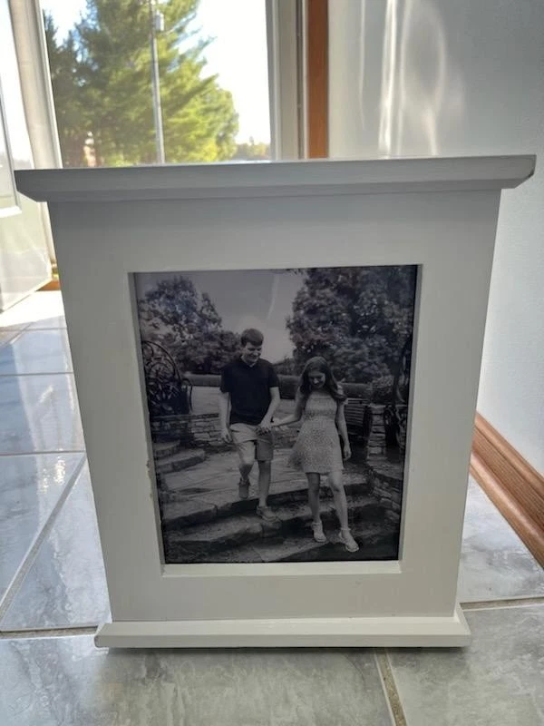 Wedding Card Box with Photo Frames- Reception Card Box - Image 2 of 4