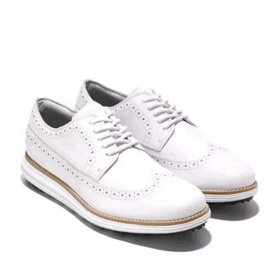 Men's Cole Haan Original Grand Waterproof Golf Shoe Wingtip Optic