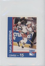 1989-90 Marine Midland New York Rangers Team Issue Mark Janssens 1t8