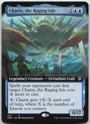 Charix, the Raging Isle Extended Art 325 Rare Zendikar Rising NM MTG