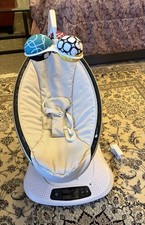4moms Baby Bouncer Vibrating Chair with Music, Washable Cover, Toy Bar