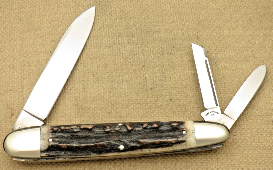 WADE & BUTCHER - 1990’s Era Solingen - Jumbo Anglo Saxon Whittler Knife - Stag - Image 3 of 4