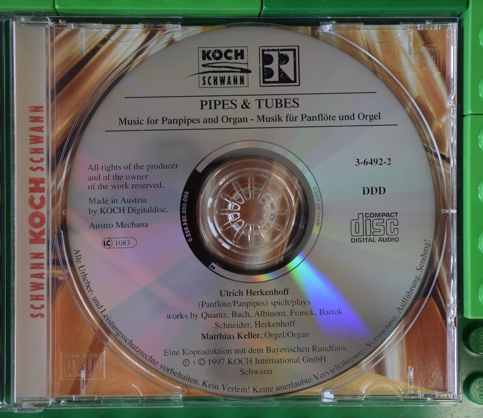 Ulrich Herkenhoff - The Art of Pan - Pipes & Tubes - Koch Schwann - CD - Bild 3 von 4