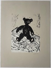 Stephan Balkenhol, Teddy, 2004, Grafik, Holzschnitt, signiert