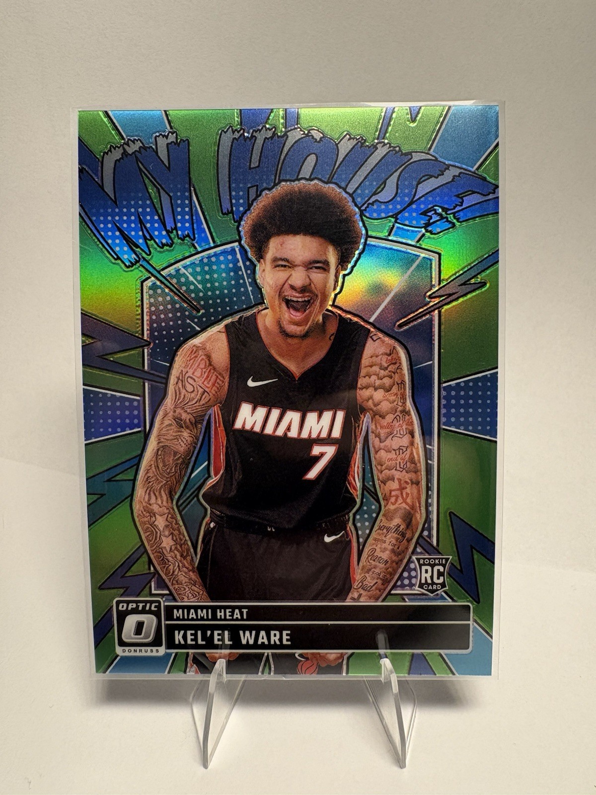 2024-25 Donruss Optic Kel’El Ware RC My House Lime Green Prizm /199 Heat