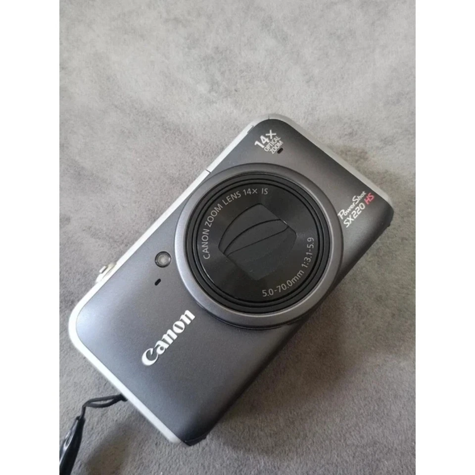 Canon PowerShot SX220 HS 12,1 MP  Digitalkamera Englische Sprache Schwarz/Blau - Bild 3 von 4