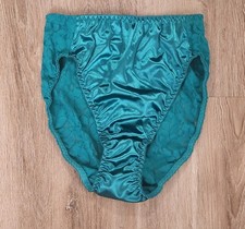 Maidenform NWOT Vintage Seduction Satin Stretch High Cut Briefs Size 5/S