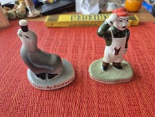 Porzellan/ Keramik Figuren Guinness  Seehund mit Bier + Zoowärter Schnäppchen!