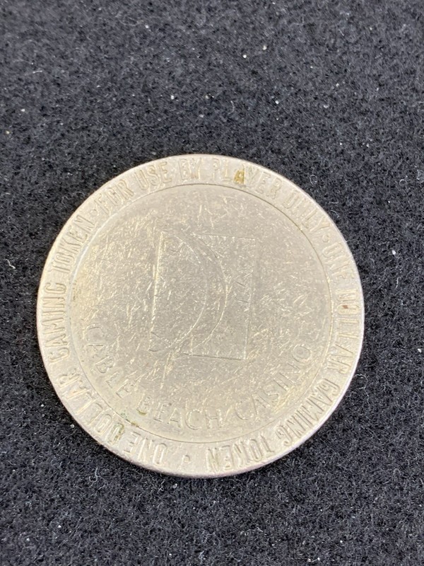Cable Beach Casino $1 Gaming Token Nassau Bahamas