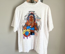 Vintage 1994 WWF Tatanka Shirt Titansports  Bret Owen Hart Yokozuna Razor WWE
