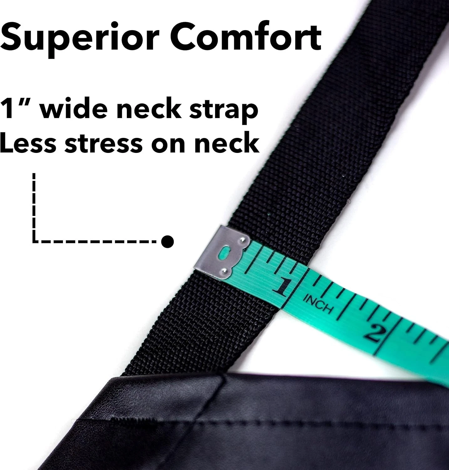 Waterproof Vinyl Apron Black .8mm Heavy Duty for Dog Grooming Fish Cleaning - product detail image 4