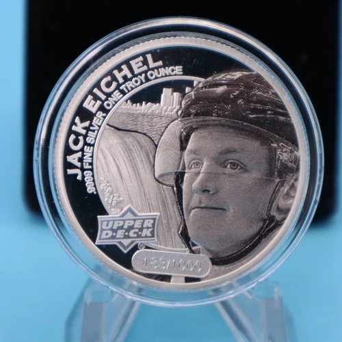 New ListingJACK EICHEL 2017 Cook Islands Upper Deck Hockey 1 Troy Oz .999 Silver Coin