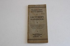 Vintage 1946 Pennsylvania State Grange Lecturer's Handbook