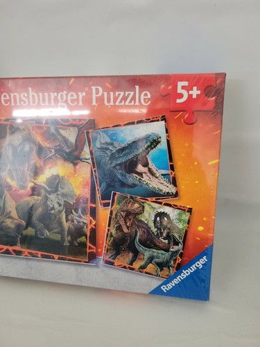 Ravensburger puzzle Jurassic World Jigsaw Dinosaurs kids 3 in 1 T-Rex gift child - Picture 3 of 5