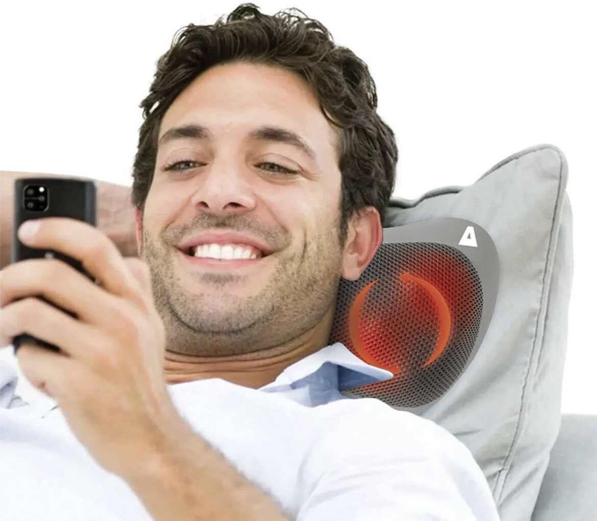 TRAKK Shiatsu Car & Home Back and Shoulder Neck Heated Full Body Massager Pillow