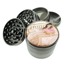 Country Pin Up Girls D15 Titanium Grinder 4 Piece Magnetic Hand Mueller 