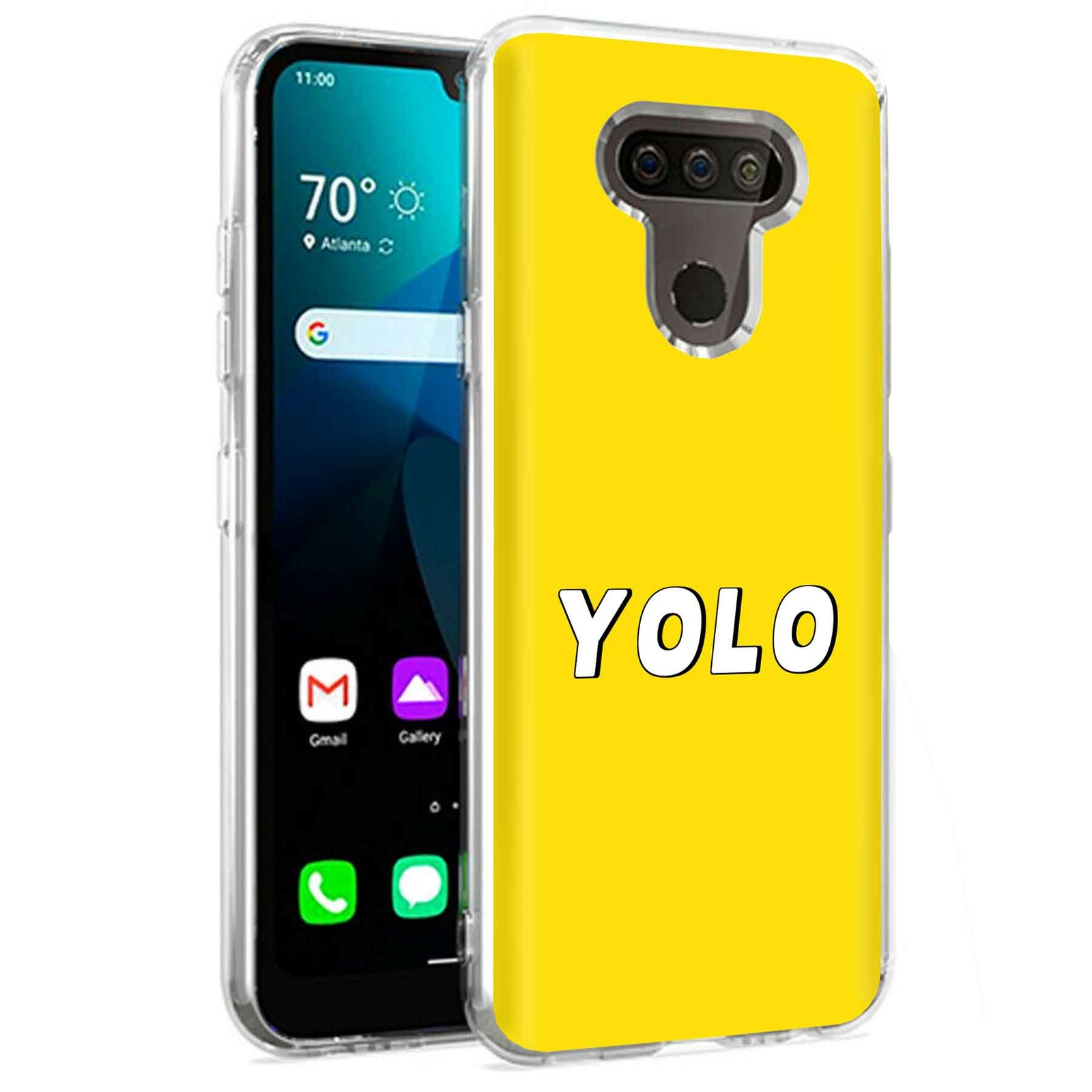 Phone Case for LG Harmony 4,Premier Pro Plus,K41, YOLO Print