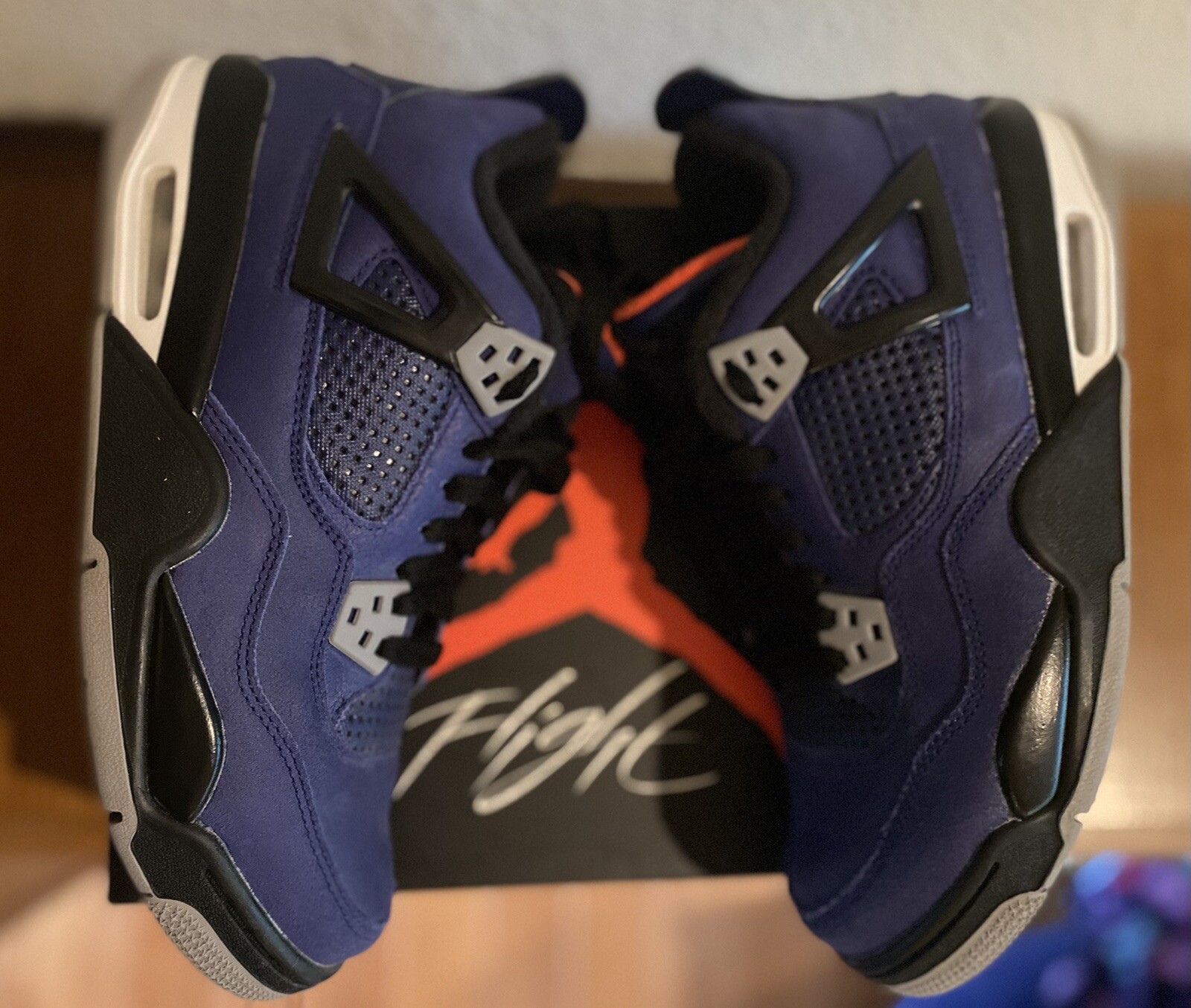 Nike Air Jordan 4 Retro Winterized Royal Blue Size 7Y image 4