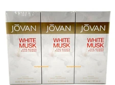 Lot of 3 Pc - WHITE MUSK 3.2 oz by Coty Jovan White Musk Cologne Spray For Women