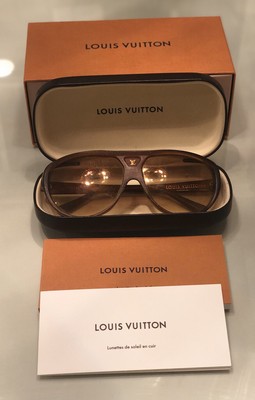 Gently Owned 100% Authentic Louis Vuitton Monogram Aviator Sunglasses  Rare!! | eBay
