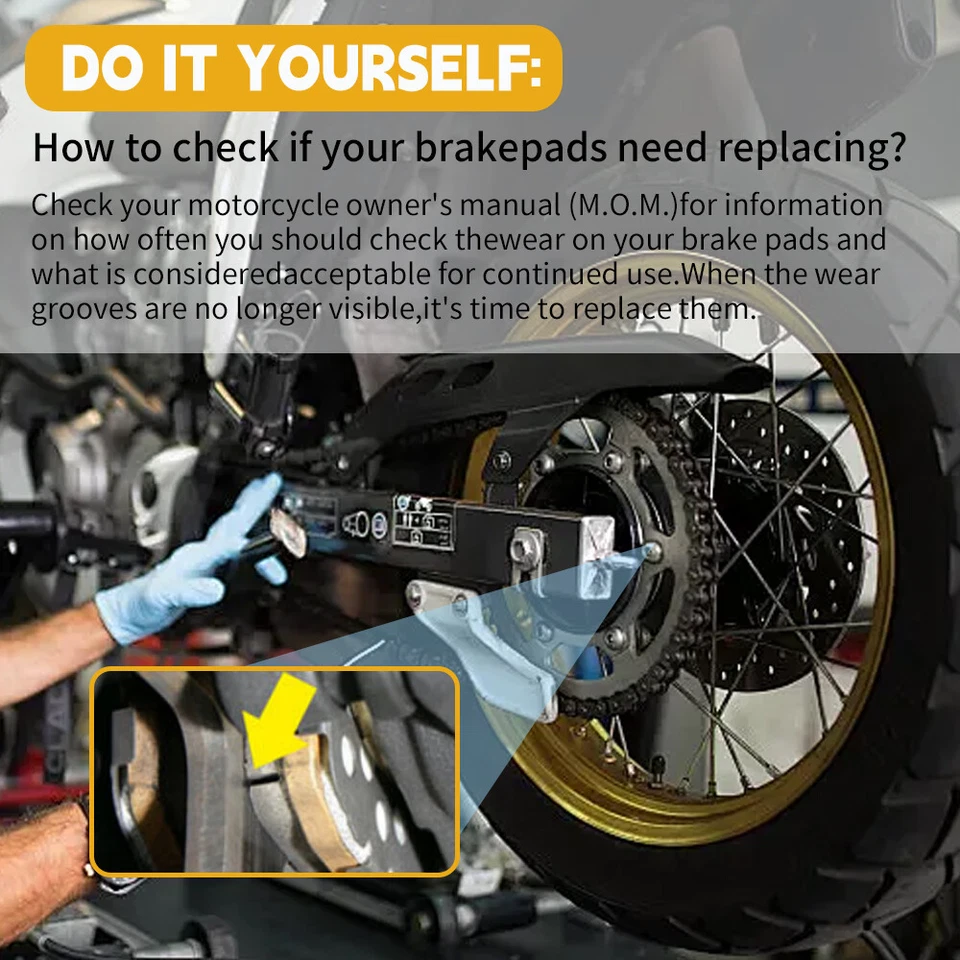 YZ 450FX Front Rear Brake Pads for Yamaha YZ450FX 2016-2020 2017 2018 2019 FA367 - Изображение 2 из 4