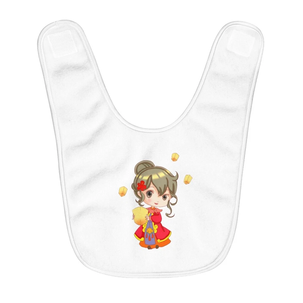 Cute Girl - Fleece Baby Bib