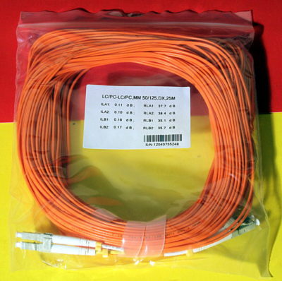 25M 82ft LC-LC MM 50/125 Duplex Fiber Optic Patch Cables 80xAvailable