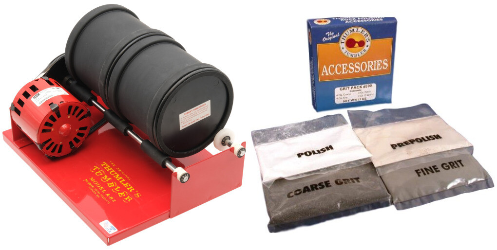 1 Thumler's Tumbler AR2 Rock Tumbler & 1 12oz Polishing Grit Pack eBay