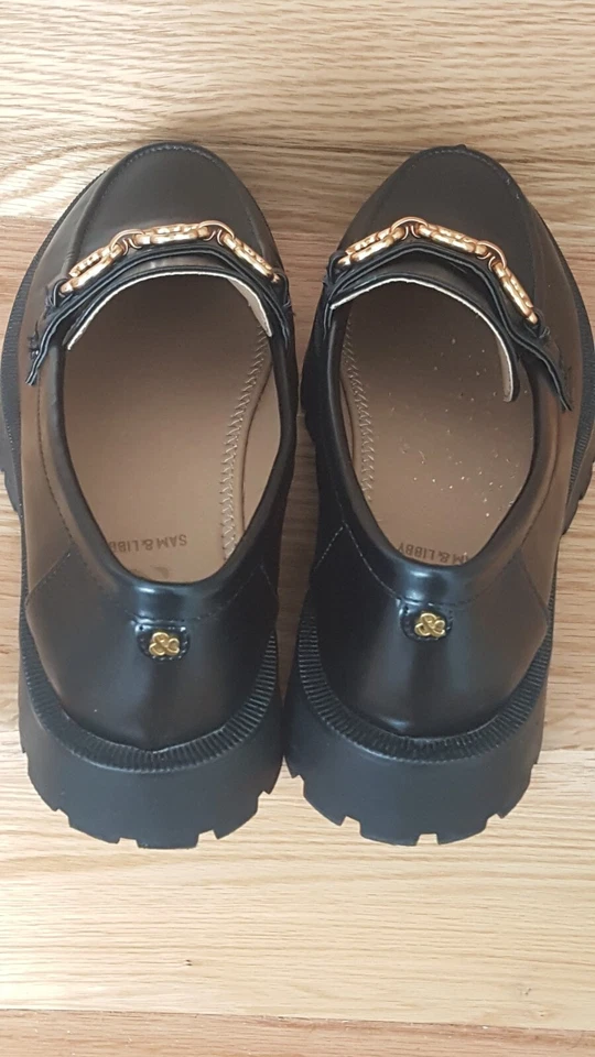 Mocasín grueso negro Sam & Libby REMI LUG para mujer 8,5  Foto 2 de 4