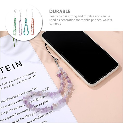 4 Pcs Chain Beaded Phone Wrist Strap Cell Lanyard - 第 10/12 張圖片