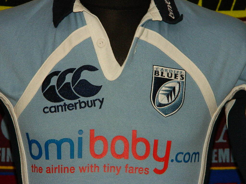 5/5 Cardiff Blues adults S 2006 MINT player issue rugby