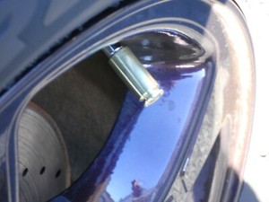 10MM FREEDOM SEEDS, 10MM, 4 Brass Bullet , Tire Valve Stem Caps, Polished