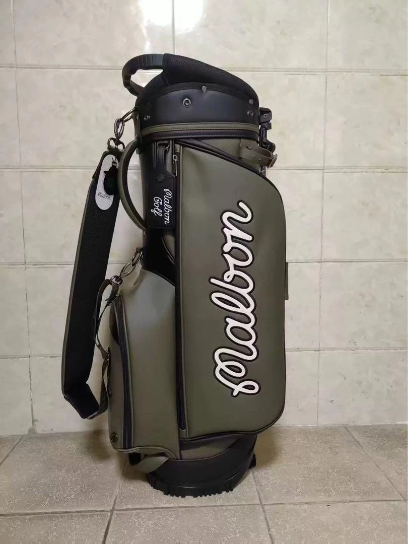 Malbon golf 2025 Caddy Bag Stand bag Dark Green With hood covers