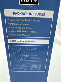 ATGames Legends Flashback HDMI Game Console with 50 Built in Games NES Atari