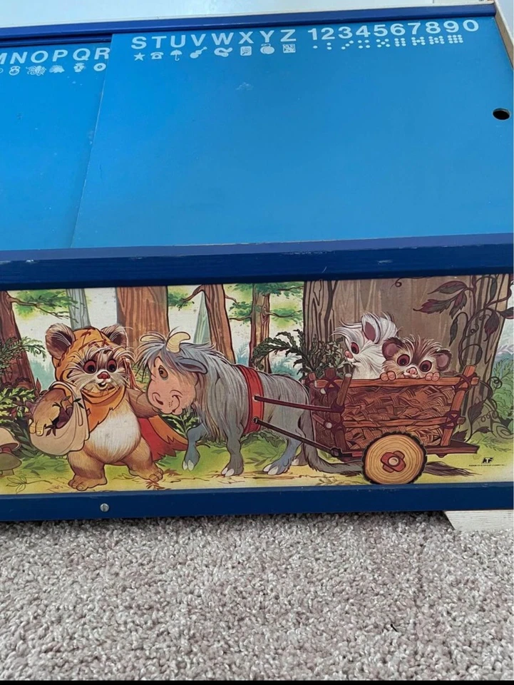 RARO De Colección 1983 Star Wars El Retorno del Jedi Librería Caja de Juguete Americano Foto 3 de 4